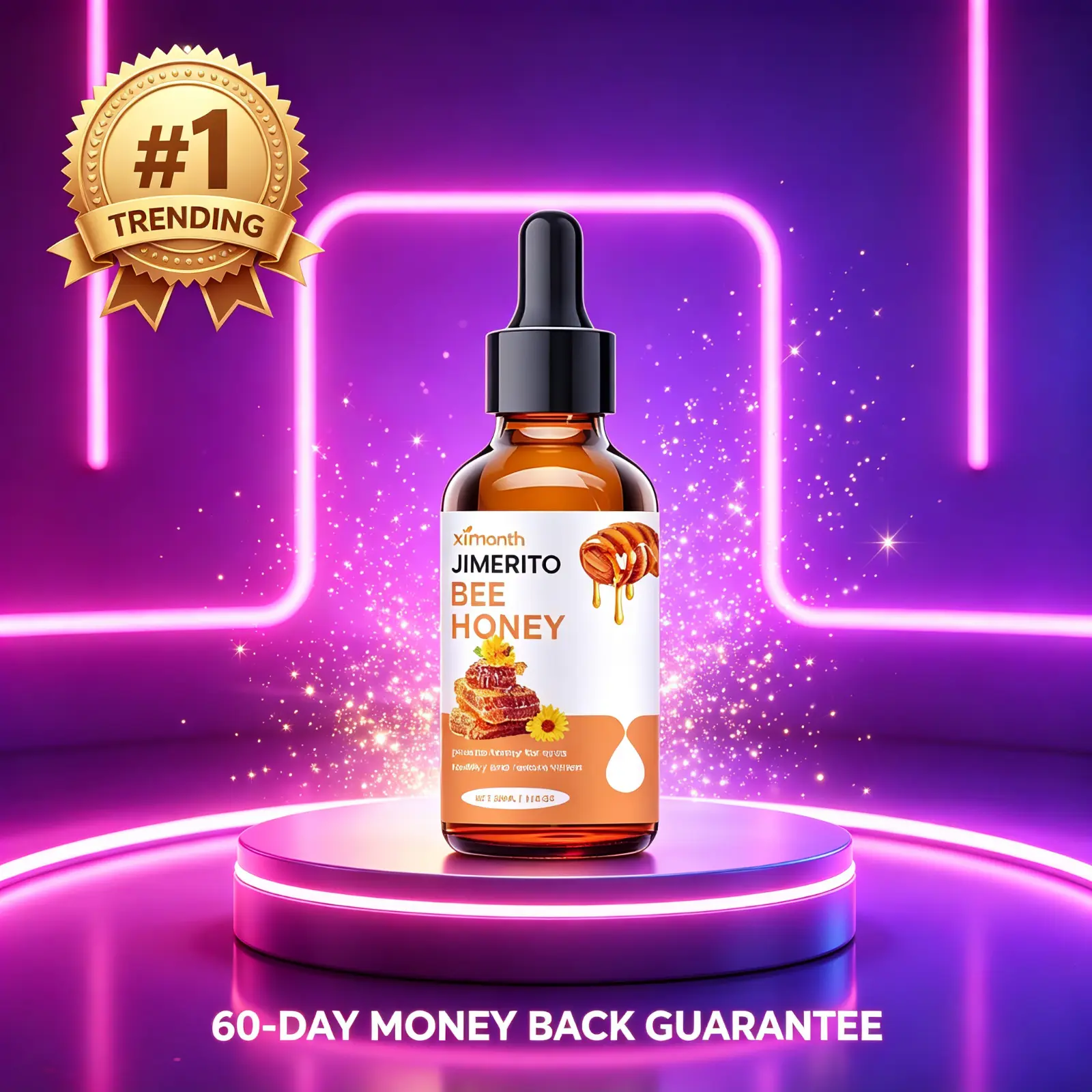 Ximonth Jimerito Honey For Eyes, Refreshing, Moisturizing And Soothing Eye Drops For Dry And Astringent Eyes