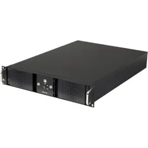 212 MAIN 2U Rackmount Black Steel Chassis with Dual Locks, Home Storage Rack for Organizing Electronic Equipment