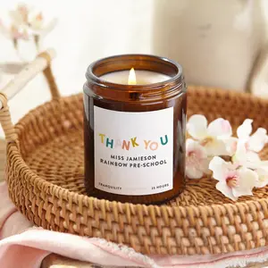 Preschool Teacher Gift, Personalised Nursery Teacher Gift, Scented Candle, Christmas Gift