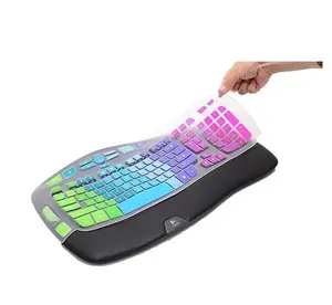 Keyboard Cover for Logitech K350 MK550 MK570 Wireless Wave Keyboard,Waterproof Silicone Keyboard Protector Skin for Logitech K350 MK550 MK570 Keyboard Protective Accessories