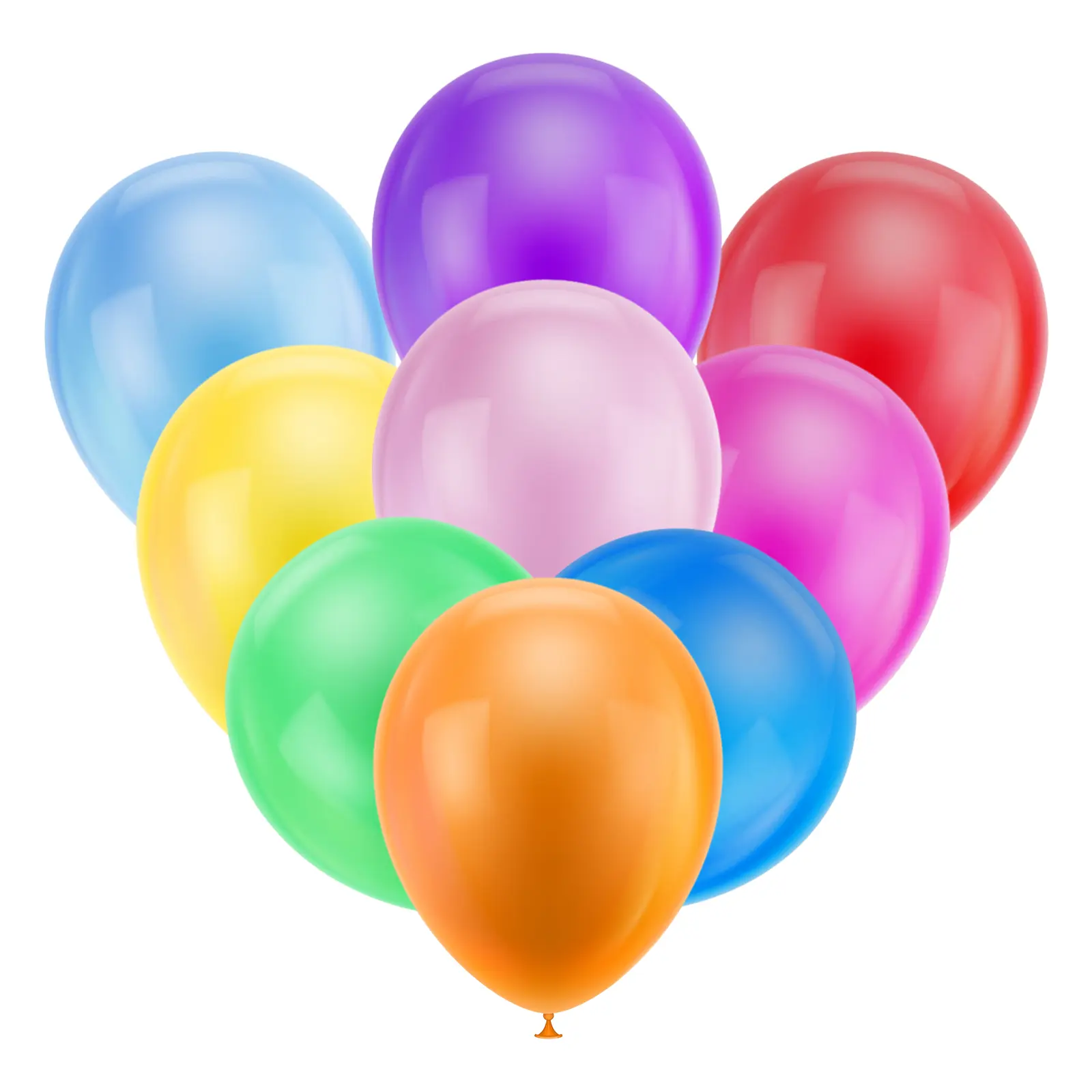 Thickened Durable, 100 Latex Balloons - Assorted Colors, Vibrant Non-toxic Helium Floatable Balloons, 10 Inch Eco-Friendly Balloon Set for DIY Party Garland Supplies