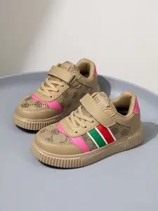 Fashion Casual Sports Shoes, Soft Sole Anti-Slip Round Toe Low Top, Lightweight Comfortable Adjustable Velcro Closure Trainer