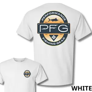 PFG Performance Fishing Gear T-Shirt, Vintage Saltwater Fish Graphic Tee, Soft Cotton Blend Shirt, Ocean Lifestyle Apparel for Men & Women, Angler Gift Idea