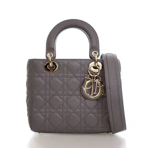 Pre-owned Lambskin tote bags Christian Dior Small Lucky Badges My Lady Dior