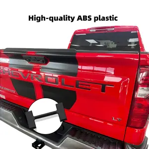 3D Premium Tailgate Lettering Insert for Chevrolet Silverado 1500/2500 2019 2020 2021 2022 2023 2024 2025 Models. Made of durable ABS plastic, fade-resistant coating, strong adhesive and car wash-resistant coating, matte black