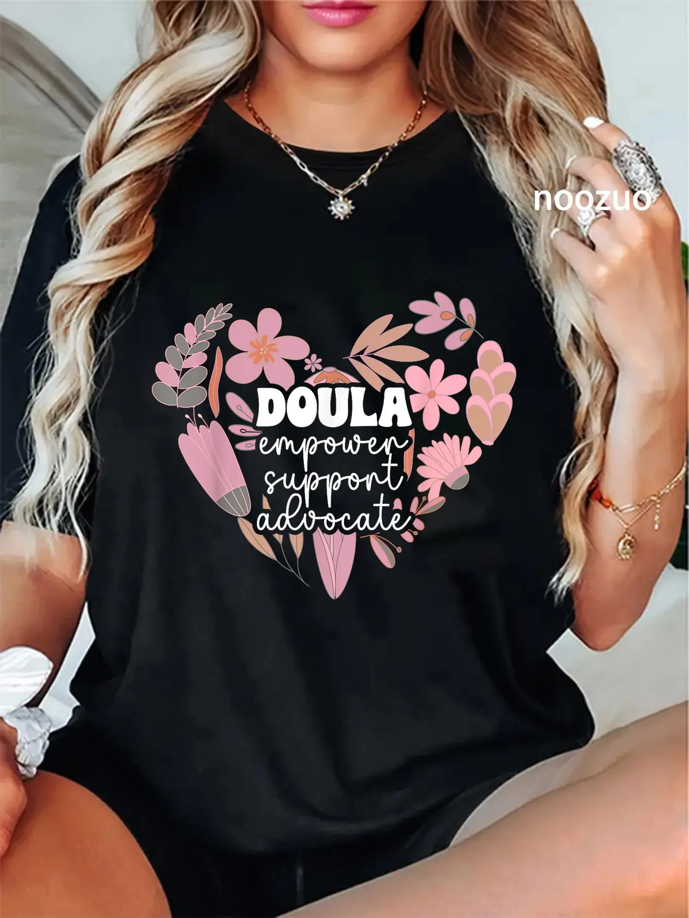 100% Cotton Doula Empower Support Doulas Birth Doula Postpartum Doula T-Shirt