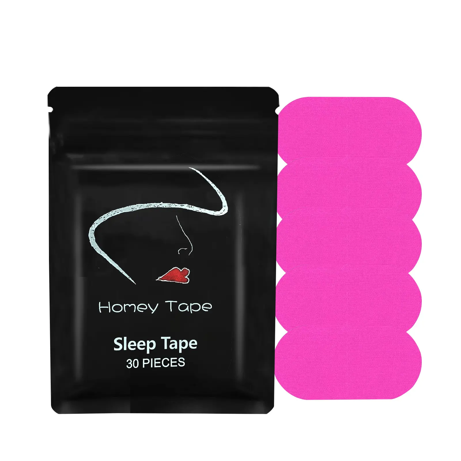 Homey Tape Sleep Tape for Sleeping 120Pcs 4 Months Supply Pink Gentle Adhesion Snoring Relief Sticker Soft Sleep Strip Healthcare All Seasons Mouth Anti-Snoring Comfort Hypoallergenic Tape for Skin Breathable Ultra mouth  tape sleep aid supply tiktokshops