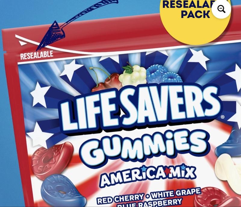 Lifesavers Red, White, and Blue Gummies, 38oz Lifesavers Red, White, and Blue Gummies, 38oz