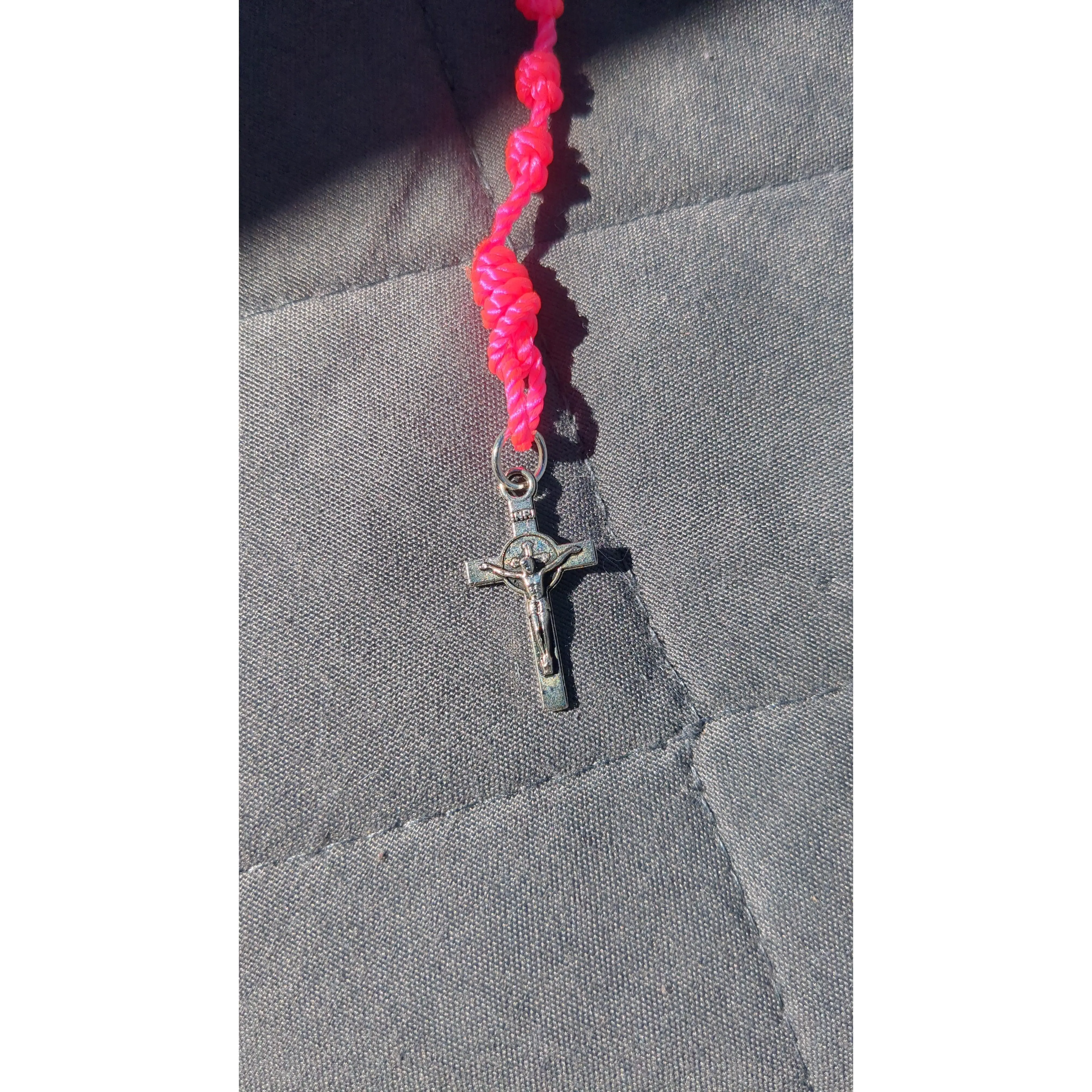 Bright Pink Rosary, Small
