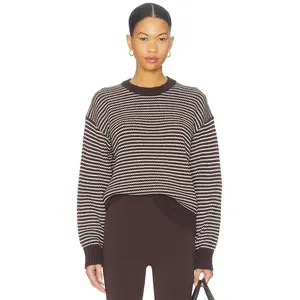 PISTOLA Aura Crew Neck Sweater in Mocha