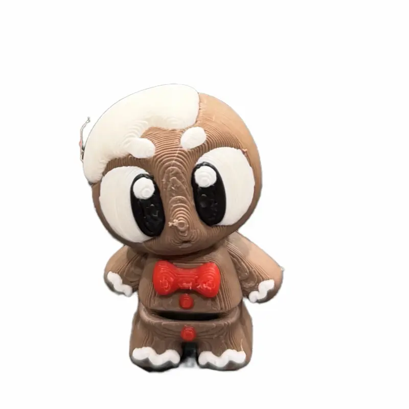 Mini Gingerbread Boy Figurine – 3D Printed Christmas Desk Buddy (2” Tall)