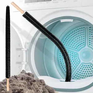LMMAKE Dryer Vent Cleaner Brush 29.9 Inch Long Flexible with 25.6 Inch Dense Nylon Bristles for Efficient Dust Removal Smooth Airflow in Dryers Refrigerators Air Conditioners Household Cleaning Tool