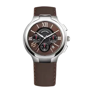 Classic Round Chronograph - Model 45-CRBRN-CSCH