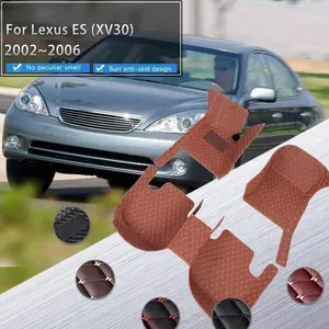 LHD Car Floor Mats For Lexus ES ES300 ES330 Toyota Windom XV30 2002~2006 Rugs Carpet Classic Design No Peculiar Smell Burr Mat Car Accessories