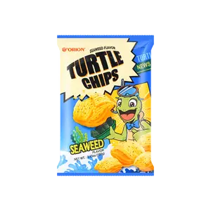 Orion Korean Crunchy Savory Seaweed Turtle Chips, 160g Crisps & Puffed Snack