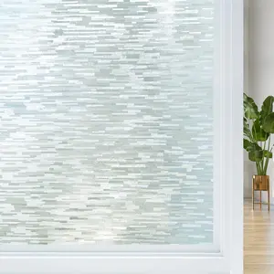Window Privacy Film, Frosted Glass Static Cling Sun Heat Blocking Window Clings, Frosting Opaque Coverings, Vinyl Removable Stickers Tint for Home Door Office, Non Adhesive
