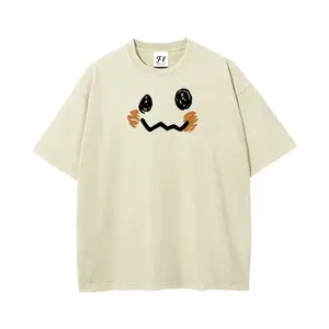 "Monsters"  Unisex Mimikyu Washed T-Shirt for Women and Men's Unisex Fit Batik Cotton Oversize Streetwear Menswear  Super Soft Pre-Shrunk, Casual Streetwear, Graphic Tees good