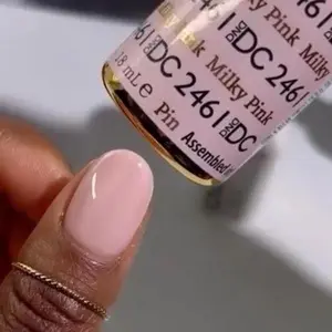 DND DC 2461 MILKY PINK Gel and Lacquer Duo nail care nail art sheer color