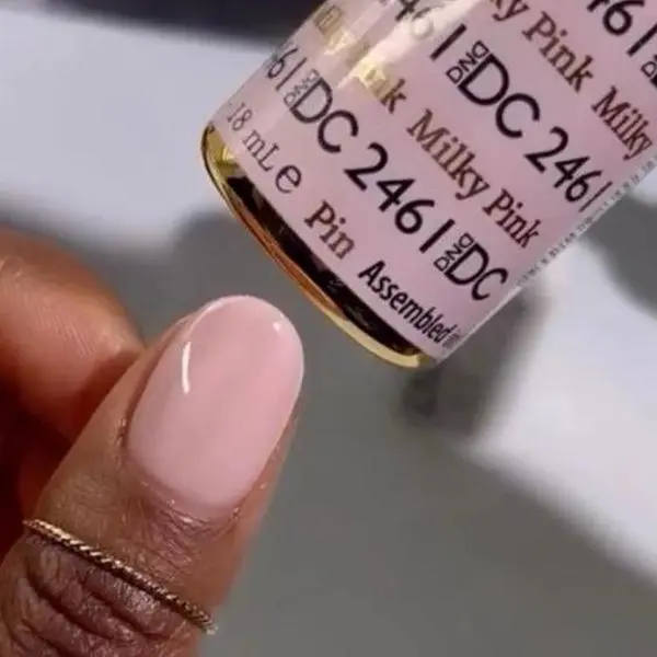 DND DC 2461 MILKY PINK Gel and Lacquer Duo nail care nail art sheer color