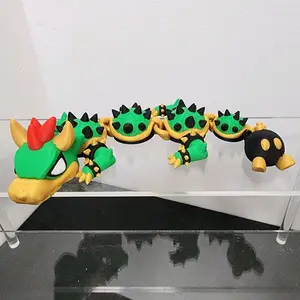 Evil Turtle Dragon with Bomb as Tail - Green and Yellow Color, Spiky Design, Collectible Figure