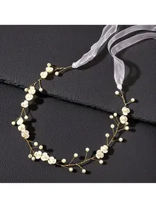 Luxe Petite Handmade Flower Pearl Hair Vine, Elegant Bridal Headpiece, Luxury Wedding Hair Accessory for Brides, Bridesmaids & Flower Girls