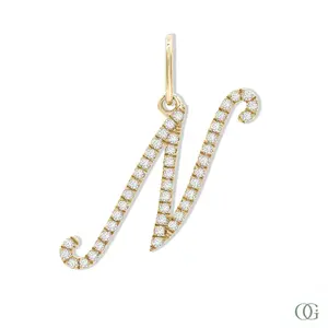 Diamond Script Pendant N