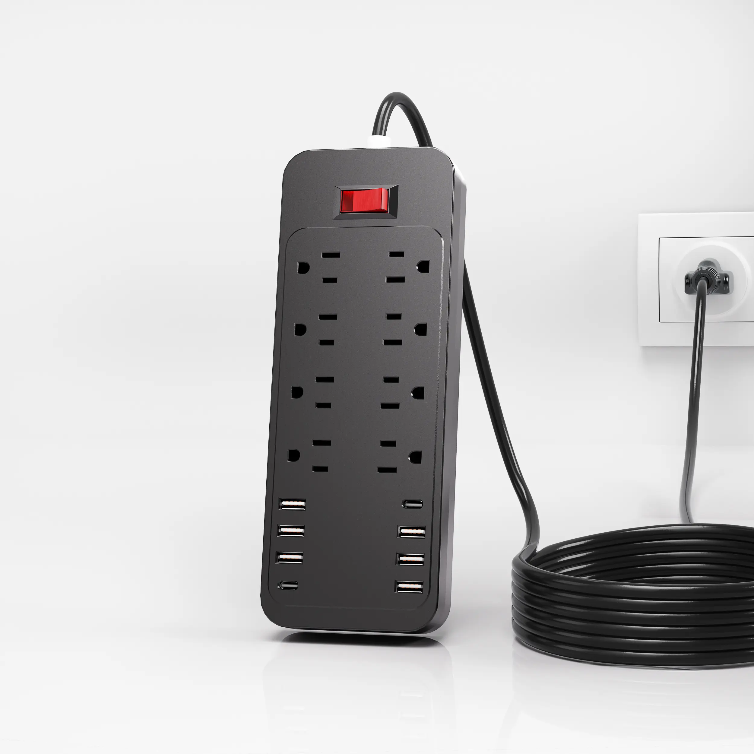 US PLUG 16-in-1 Power Strip with Surge Protection and One-Touch Control ...