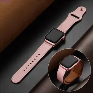 Durable Leather Wearable Luxury Watch Band For iWatch Series 8 7 6 5 4 38/40/41/42/44/45 Wristwatch Accessories