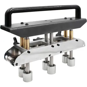 Three Station Roller Bender, 0-90 Degree Angle 13-130mm Bending Roller Metal Bending Tool, Standing Seam Roofing Tools, More Even Bending, Not Limited by Length