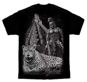 Azteca Jaguar Warrior Mexico Chicano Art David Gonzales T Shirt