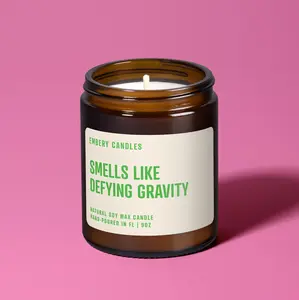 Smells Like Defying Gravity Soy Wax Candle, Wicked Musical Musical Theater Fan Unique Gifts, Home Decor
