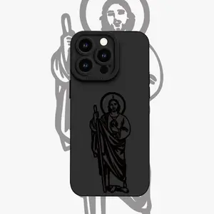 "Christian Faith Cross Phone Case, Inspirational Bible Verse Design, Matte Finish Shockproof Cover for IPhone 11-17 Series & Samsung, Religious Gift for Believers "
