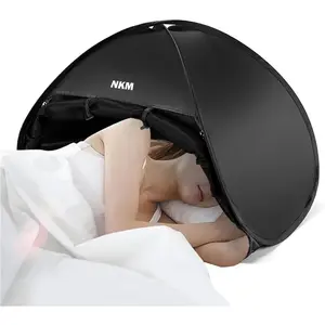 NKM Sleep Den Blackout Bed Tent,Perfect Blackout Curtains Alternative Like Slumber Pod,Suitable for Twin,Full,Queen and King Size,Also Apply to Bottom Bunk Bed or Top