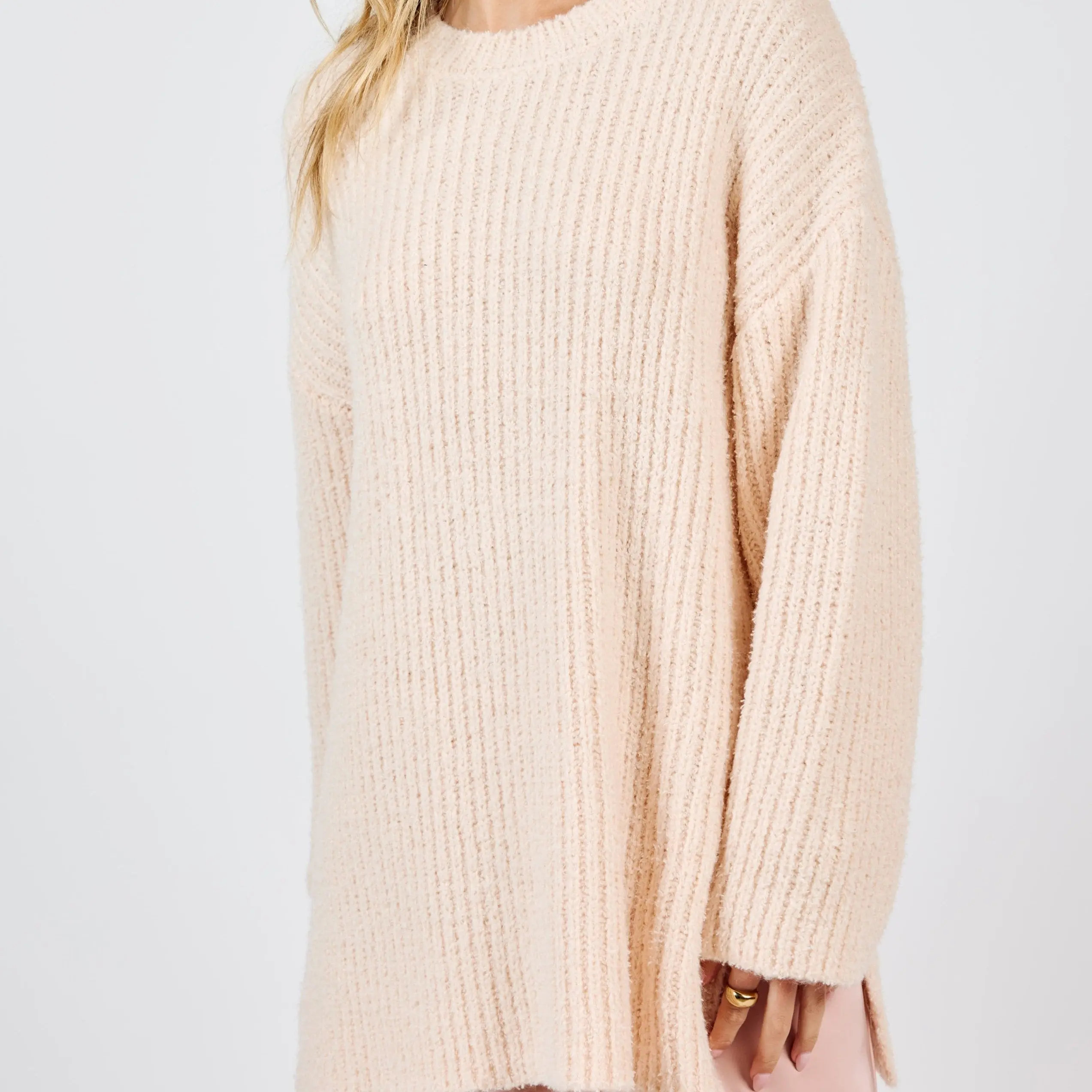 Your Needs Ribbed Knit Sweater (Cream)