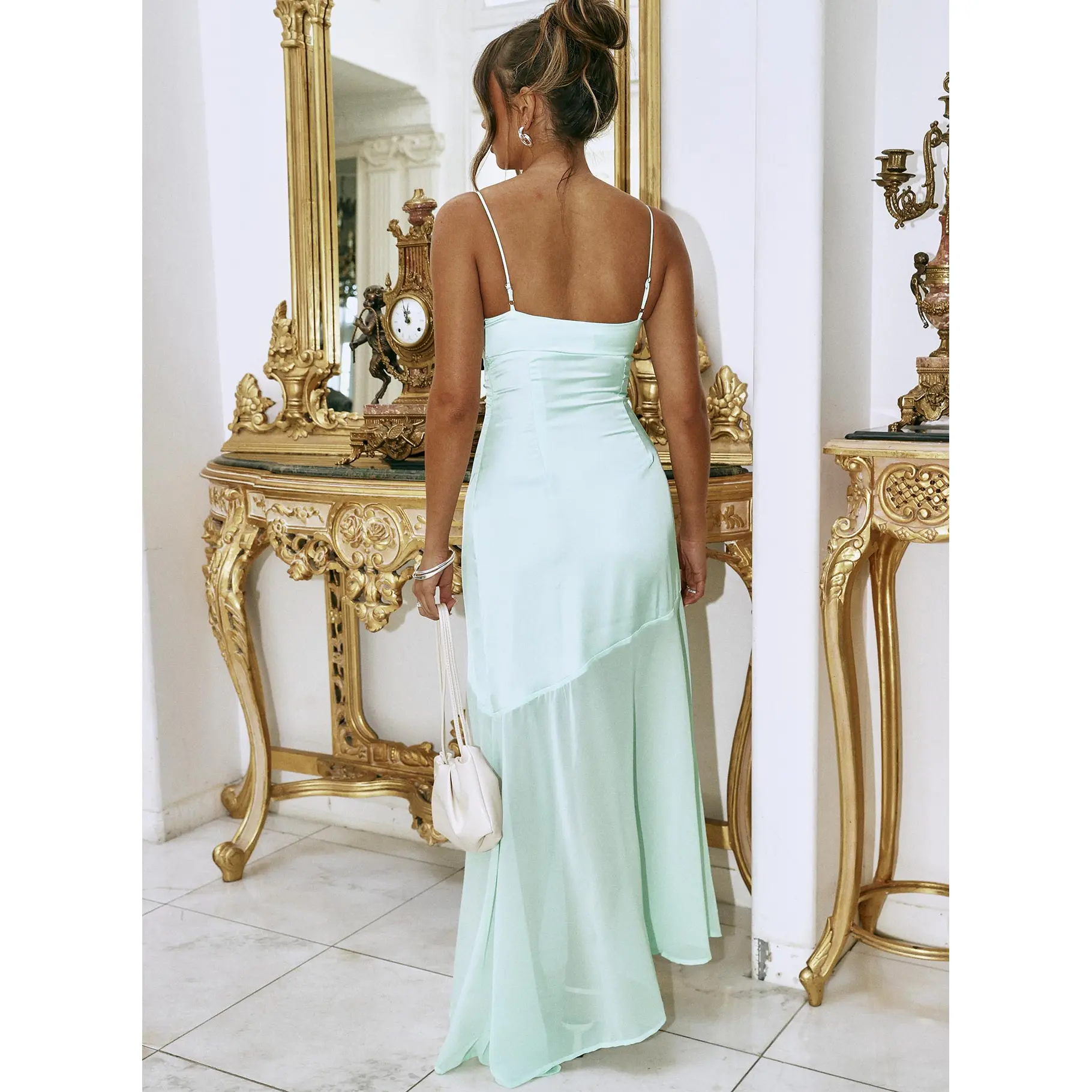 Aurellia Splice Maxi Dress Ice Blue - TikTok Shop Aurellia Splice Maxi Dress Ice Blue - TikTok Shop