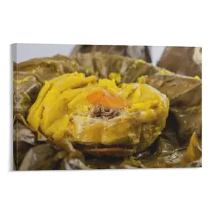 Traditional Colombian Tamale As Made Region Isolated White Poster Poster Canvas Wall Art For Bedroom Decor Bar Office Room Decor Gift