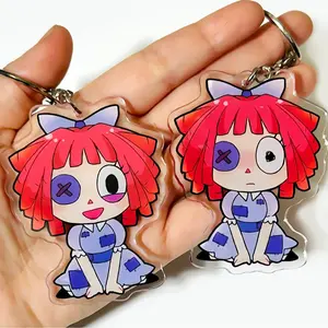 Ragatha Keychain Charm - The Amazing Digital Circus, TADC Cute Keyring Acrylic, Perfect Gift for Fans, Collectible Character Charms, Backpack & Bag Accessories