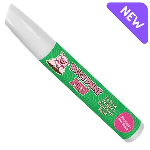 Giggly GREEN Piggy Paint Nail Polish Pen for Kids, Non-toxic, Marker tip for Nail Art, Cruelty-free, Vegan