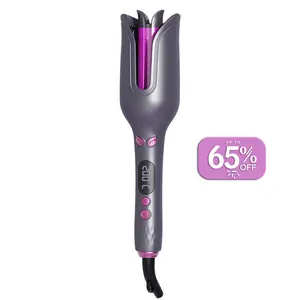 32mm Automatic Curling Iron, Ionic Rotary Curl Wand for Loose Curls, 4 Heat Modes, Electric Hair Curler for Home Styling