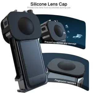 Insta360 X5 Aluminum Alloy Metal Rabbit Cage | Protective Frame with Lens Cap & Cold Shoe for Vlogging