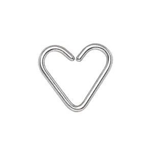 Heart Shaped Cartilage Helix Tragus Daith Piercing Ring - G23 Titanium