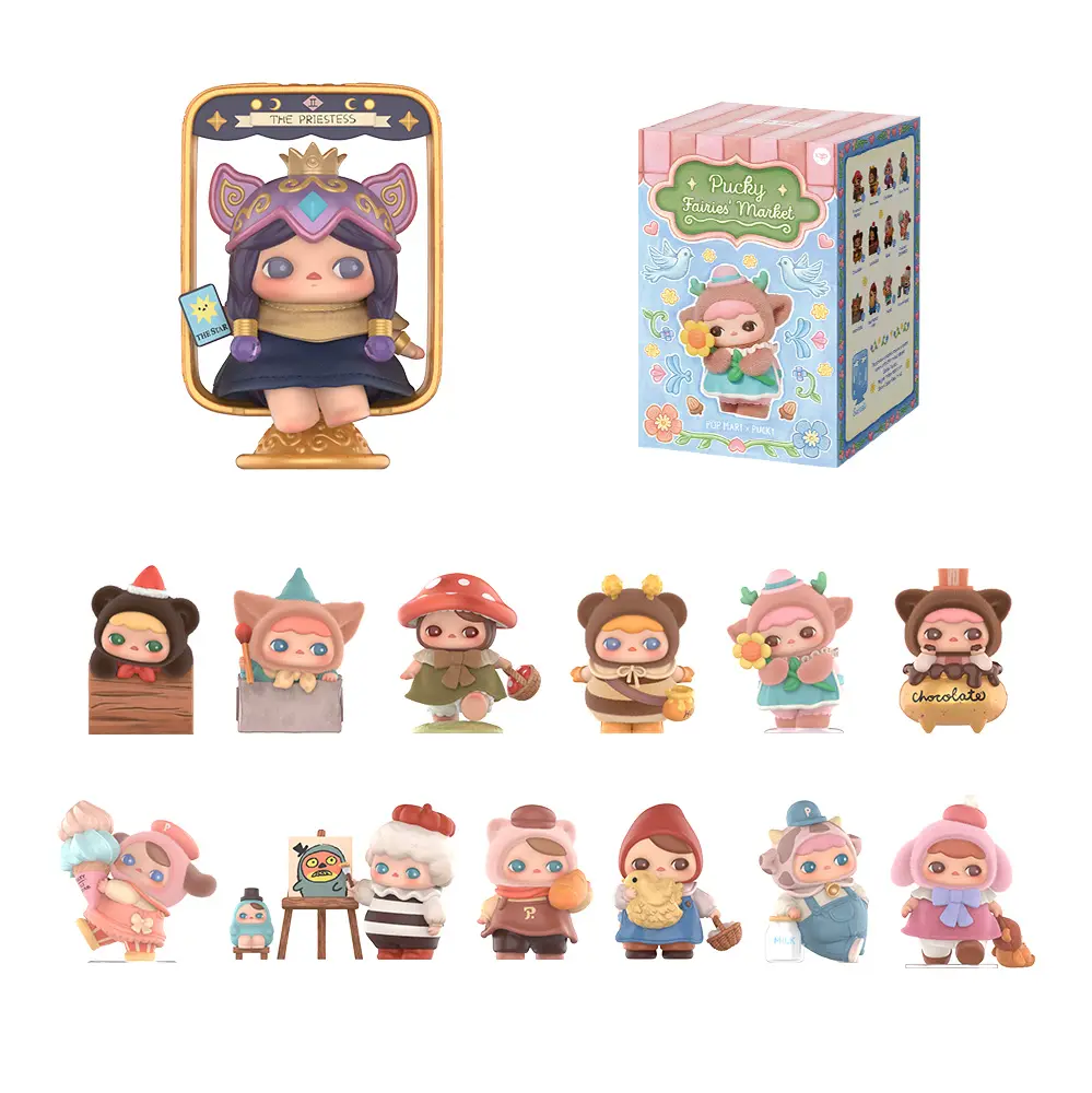 POP MART PUCKY Fairies' Market Series Figures,Surprise Gift