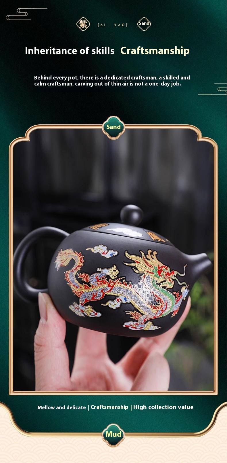 Color Changing Dragon & Phoenix Tea Pot
