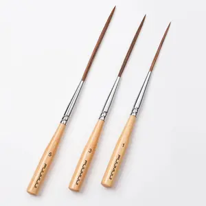 Fuumuui Long Liner Paint Brush , ideal for watercolor ,Acrylic & Oil Art Craft Supplies Art Marker Set