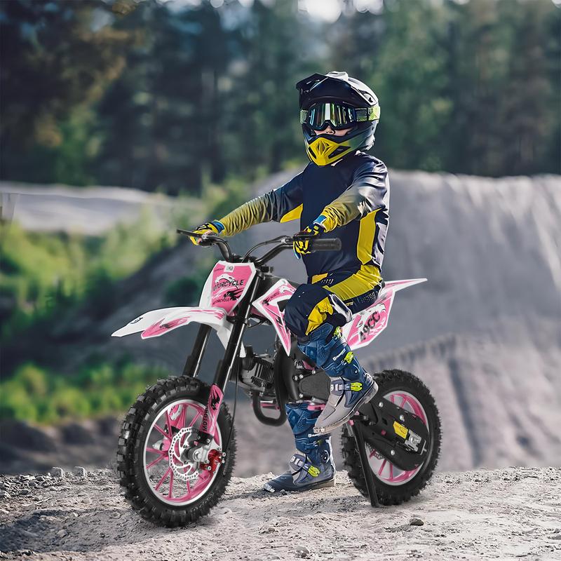 XIOTURI Kids Dirt Bike:Children's electric toys car, Max Speed 40 KM/H, Professional Front &Rear Disc Brakes for Safe Riding(Pink)