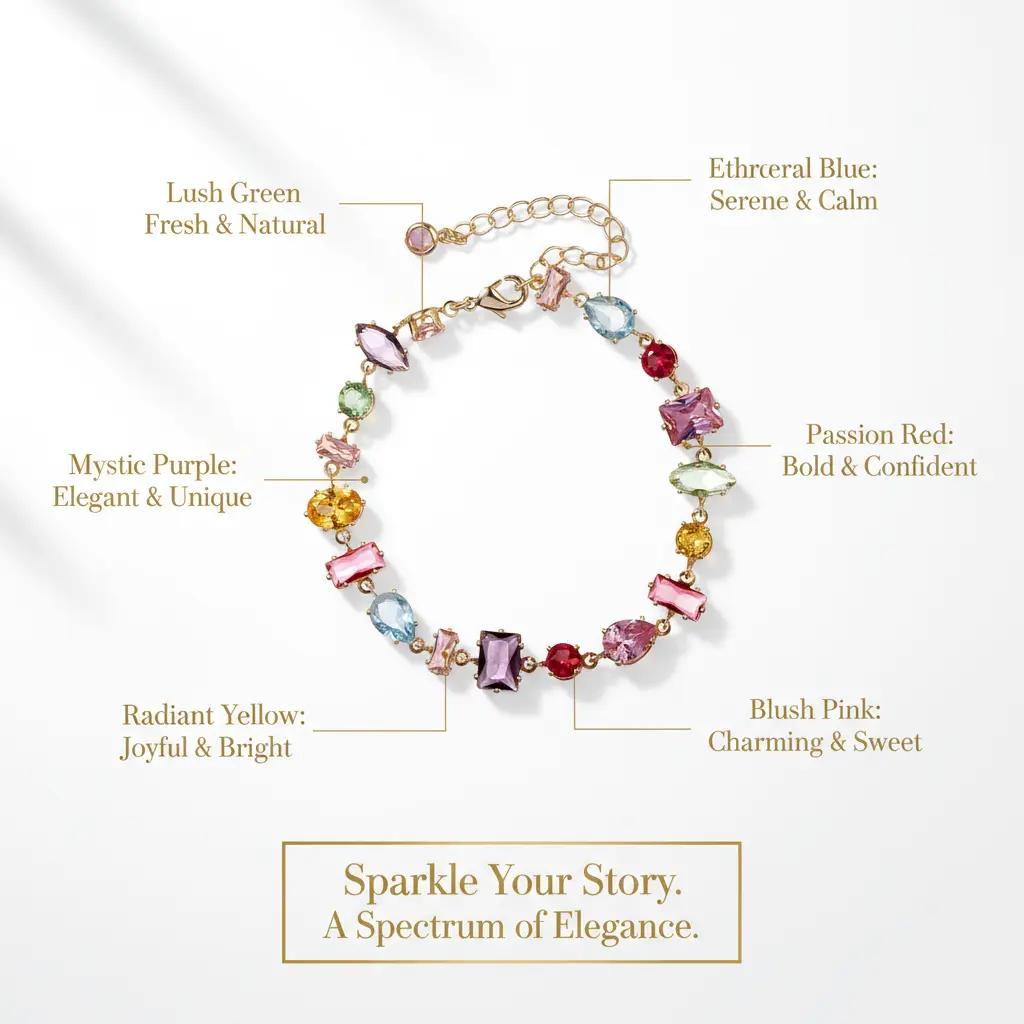 Dopamine Candy Bracelet for Women 18K Gold Plated Mood Boosting Jewelry Y2K Energy Beaded Bracelet Thoughtful Gift for Girlfriend BFF Her Jewelry valentines gifts for gf gifts for bestfriend Colorful bracelet