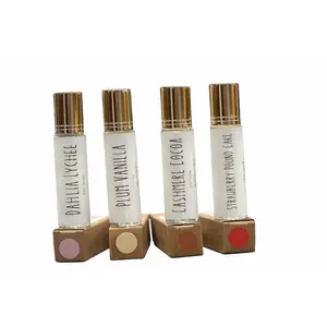 Perfume Oil Roll-On 10 ml - Handcrafted Quality Oils for Smooth Application & Travel Convenience - Available in Plum Vanilla, Strawberry Poundcake, Cocoa Cashmere, Dahlia & Lychee Scents