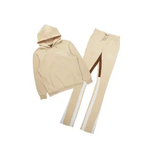 Briggs Beige Hoodie/Super Stacked Flare Track Set