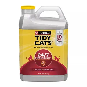 Purina Tidy Cats 24/7 Performance Clumping Scoop Cat & Kitty Litter for Multiple Cats - 20lbs