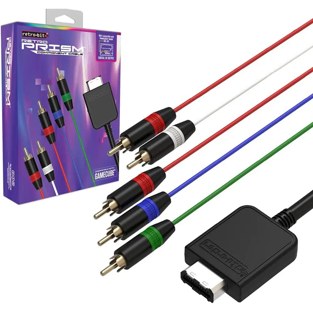 Retro-Bit Retro Prism HD Component Cable for Gamecube
